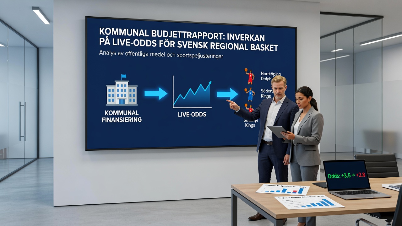 Live betting interface displaying adjusted odds for a Swedish regional basketball match following recent municipal funding updates
