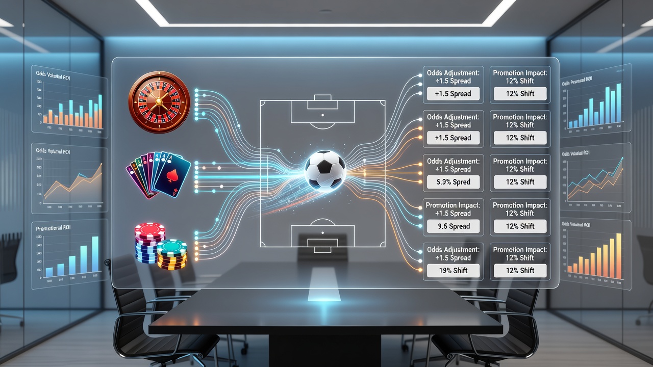 Analytics charts displaying correlations between casino bonus redemptions and football odds changes over several bookmaker sites